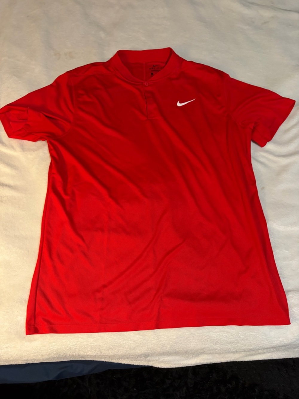 Nike Red Tiger Woods Short-Sleeve Polo